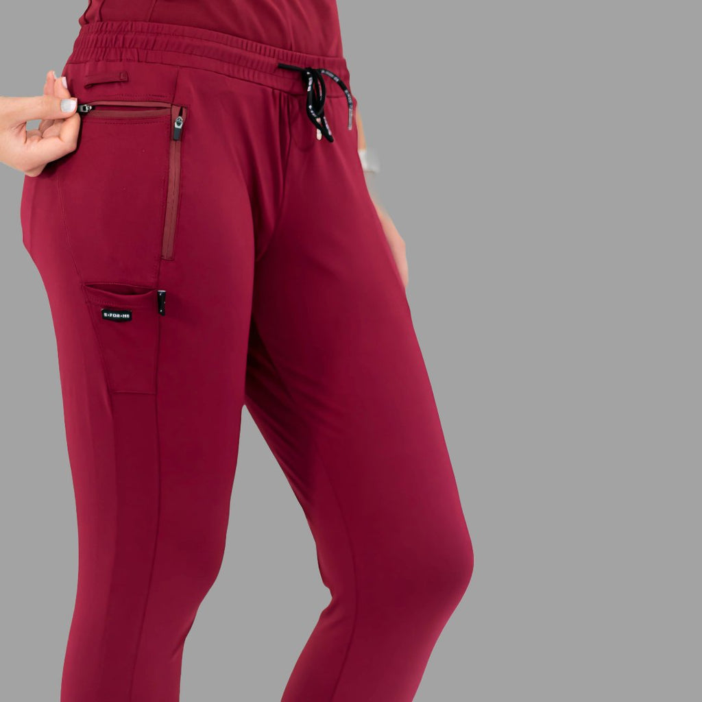 Women's Joggers 920 Super Stretch Burgundy, Scrubs 920