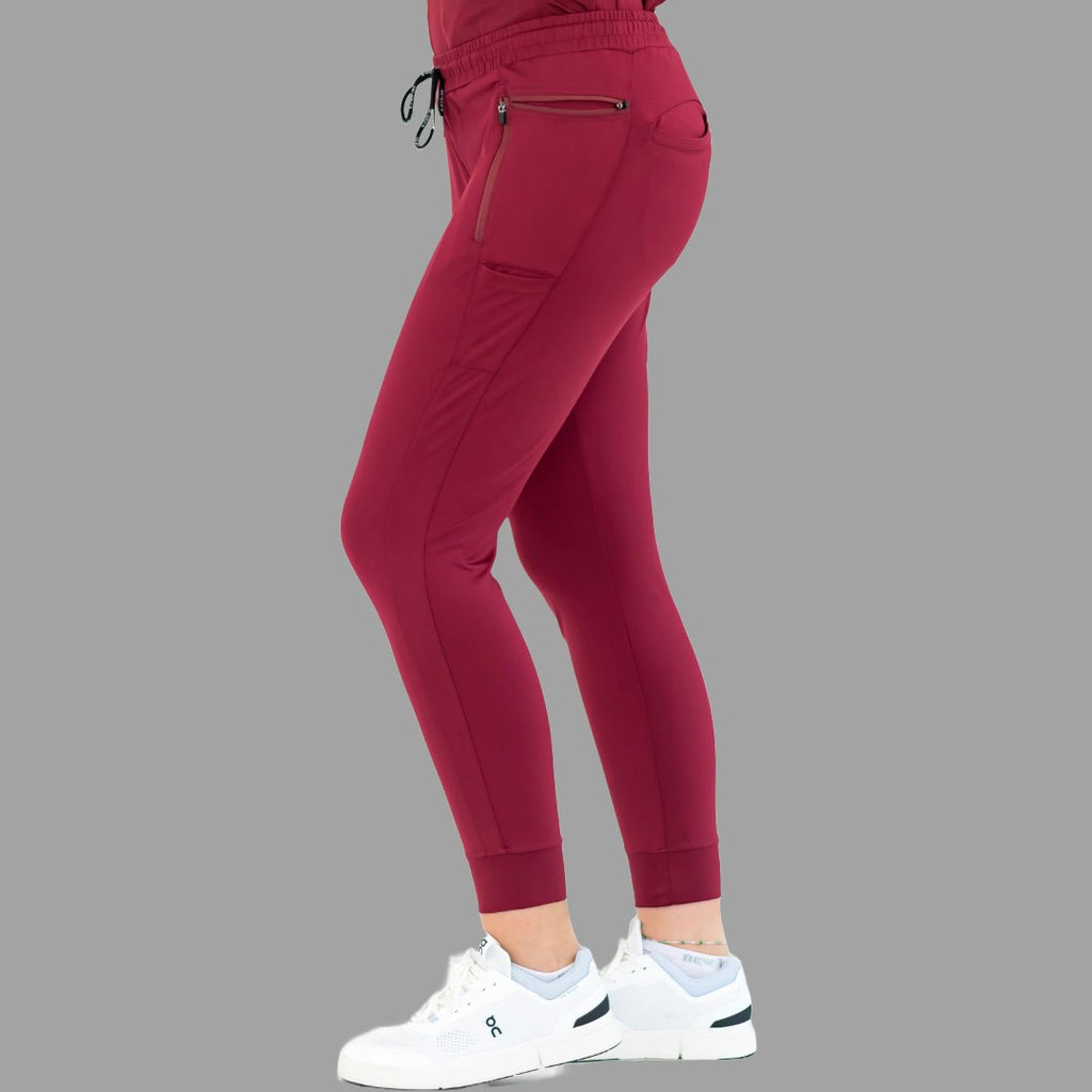 Women's Joggers 920 Super Stretch Burgundy, Scrubs 920