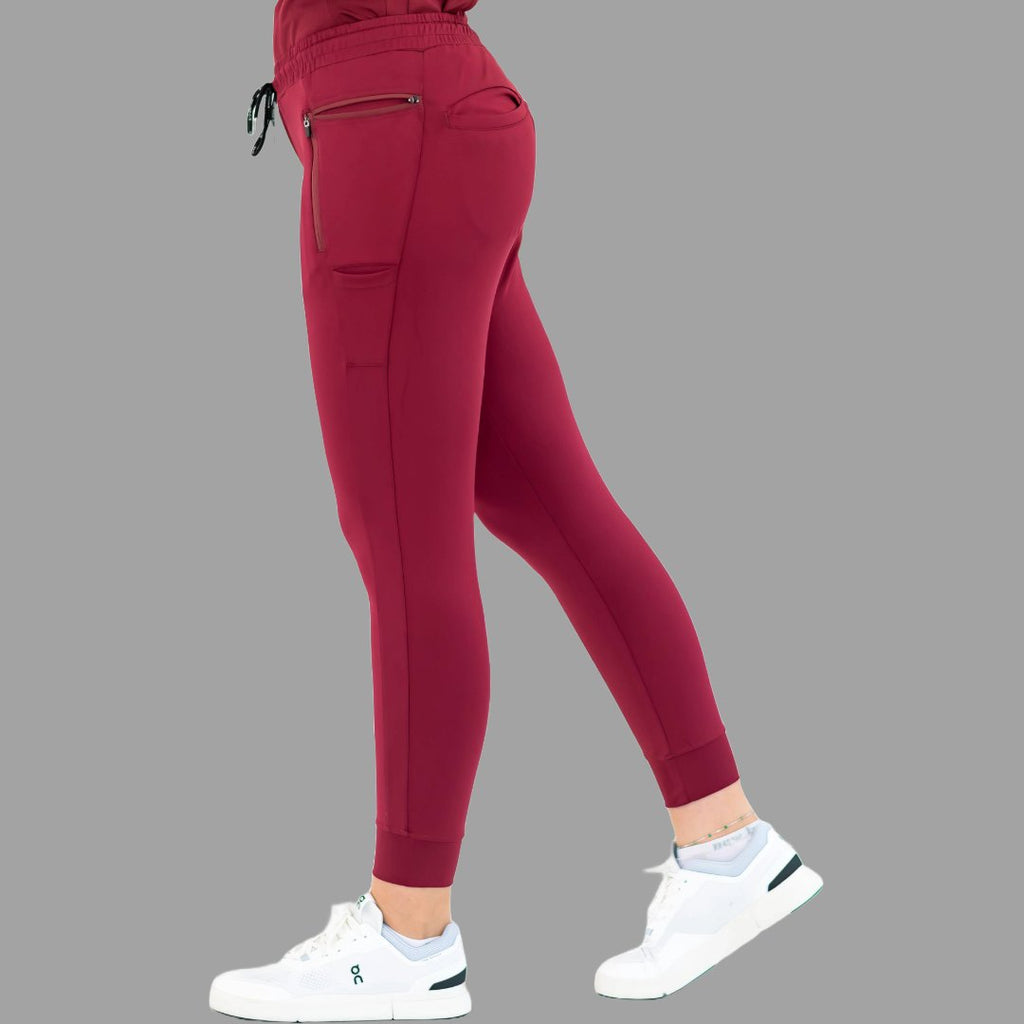 Women's Joggers 920 Super Stretch Burgundy, Scrubs 920