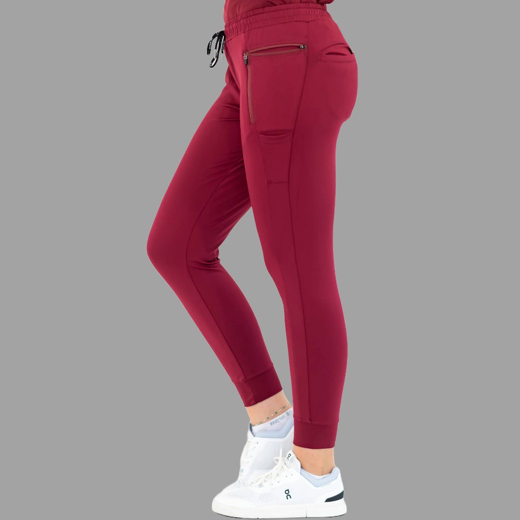 Women's Joggers 920 Super Stretch Burgundy, Scrubs 920