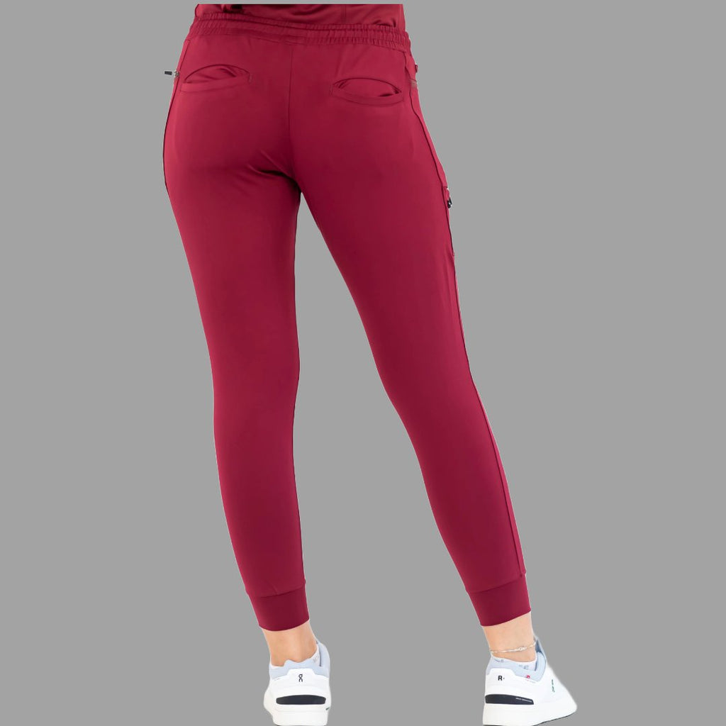 Women's Joggers 920 Super Stretch Burgundy, Scrubs 920