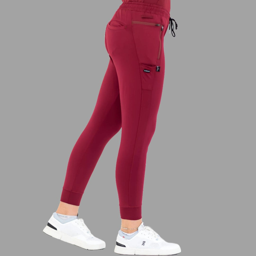 Women's Joggers 920 Super Stretch Burgundy, Scrubs 920