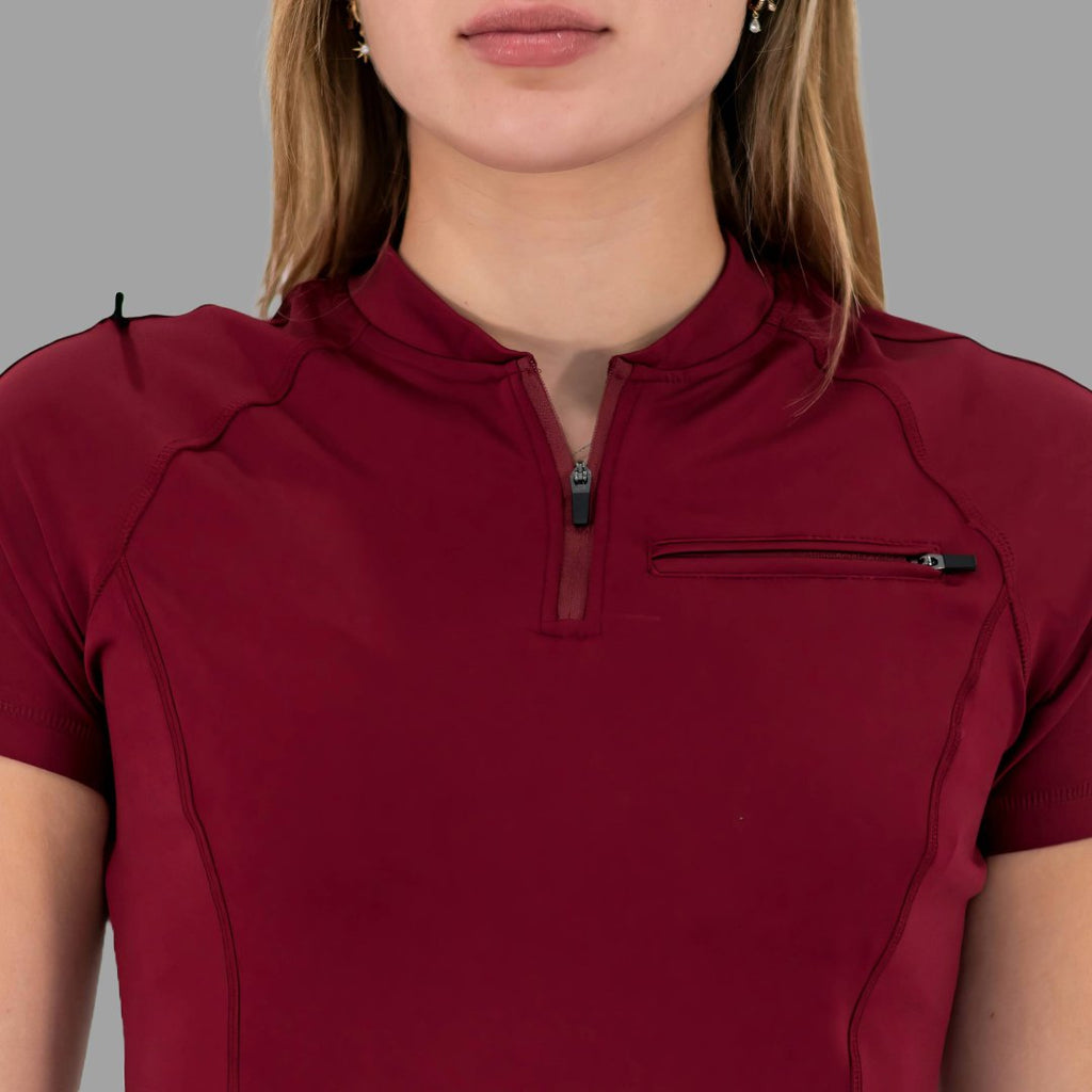 Women's Top 920 Burgundy Super Stretch, Scrubs 920