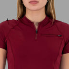 Women's Top 920 Burgundy Super Stretch, Scrubs 920