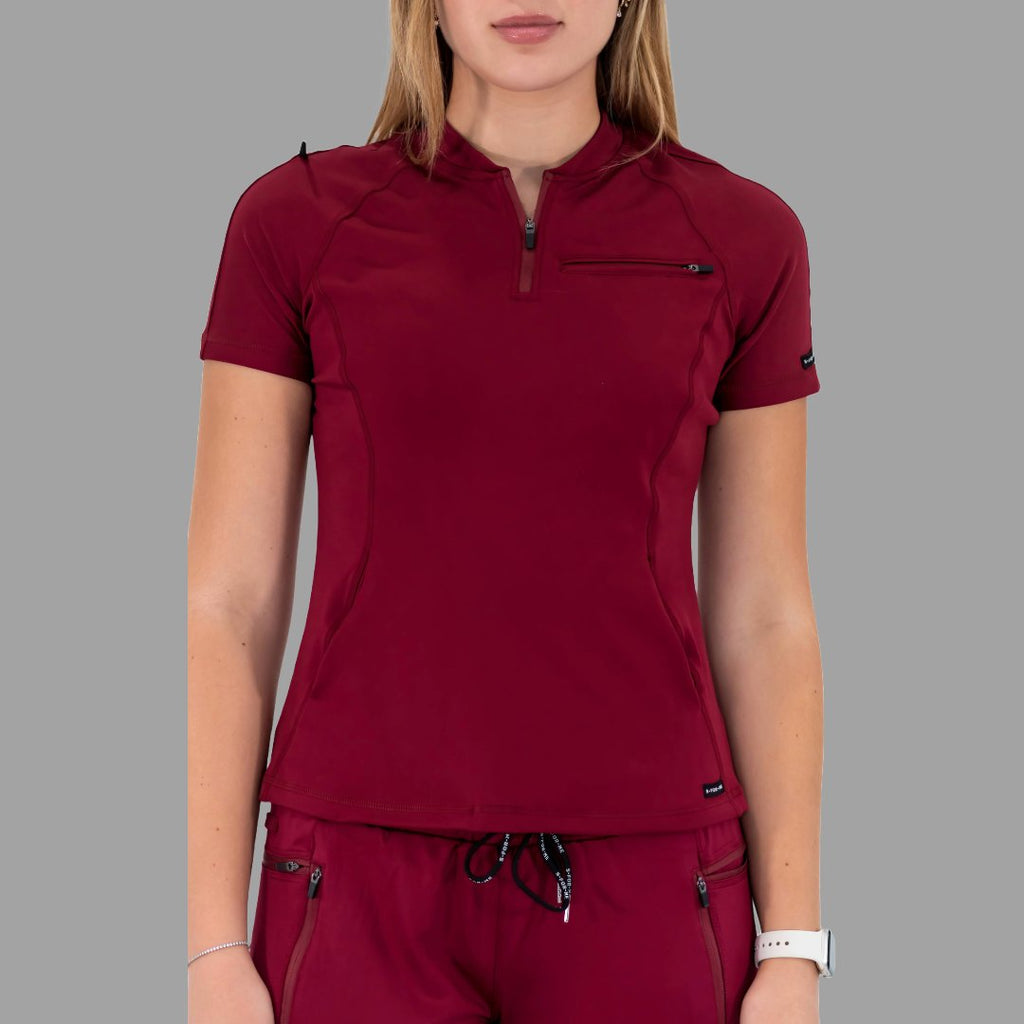 Women's Top 920 Burgundy Super Stretch, Scrubs 920