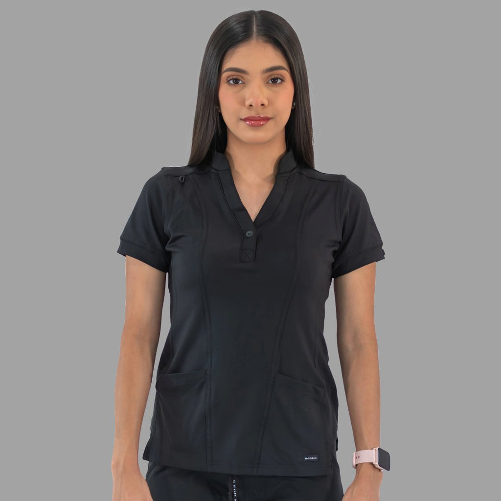Women's Top 930 Black Super Stretch, Scrubs 930