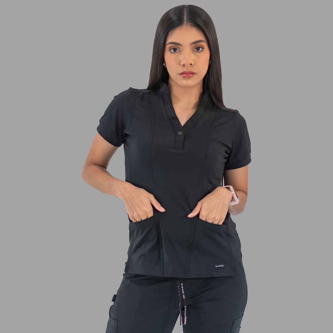 Women's Top 930 Black Super Stretch, Scrubs 930