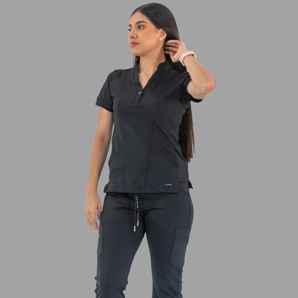 Women's Top 930 Black Super Stretch, Scrubs 930