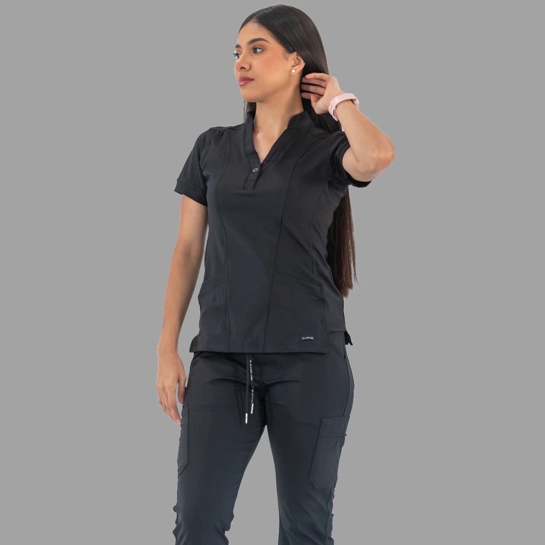 Women's Top 930 Black Super Stretch, Scrubs 930