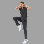 Women's Top 930 Black Super Stretch, Scrubs 930