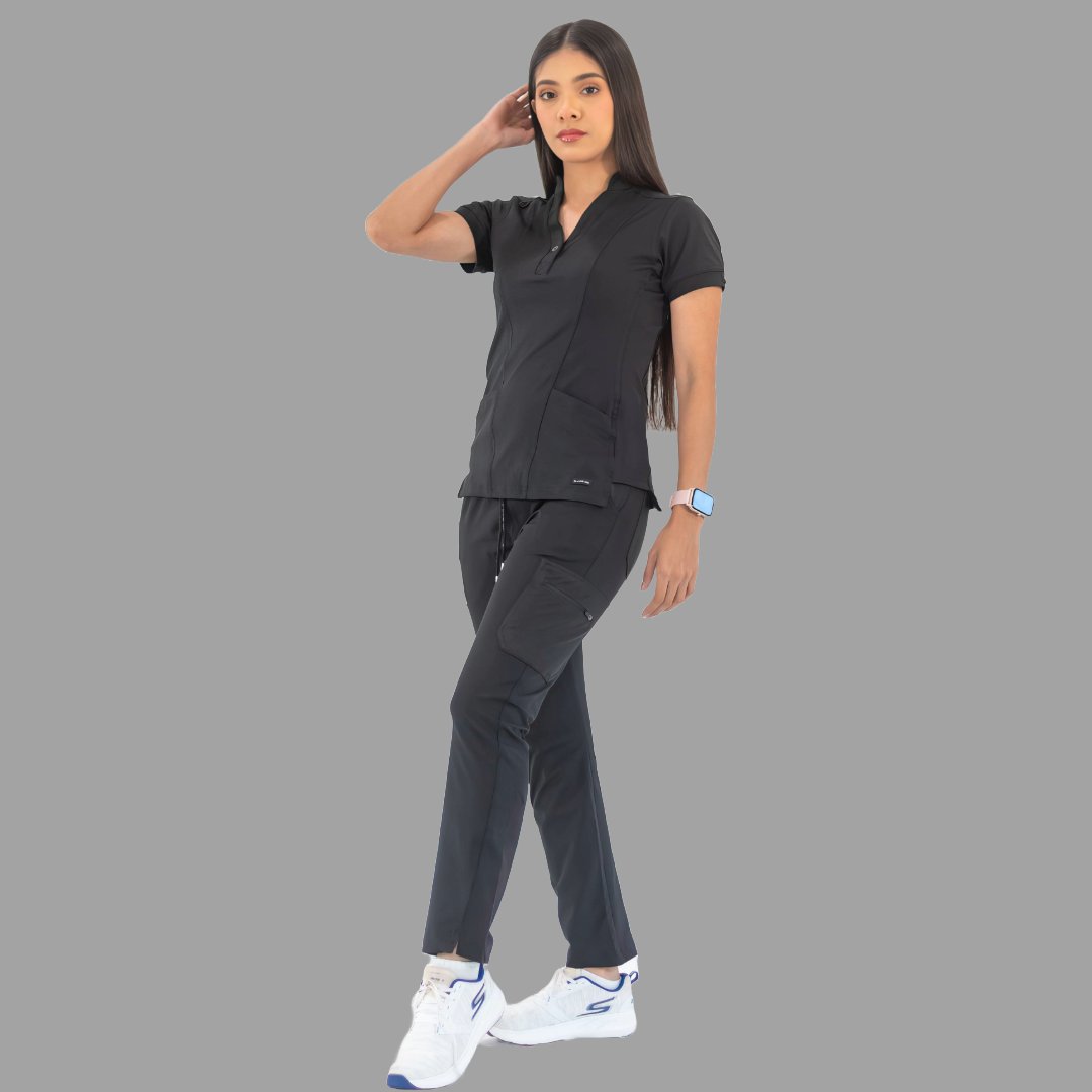 Women's Top 930 Black Super Stretch, Scrubs 930
