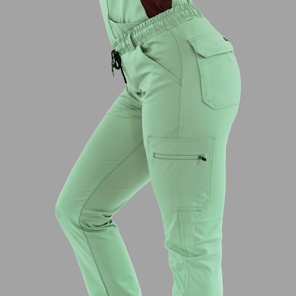 Women's Pants 930 Brook Green - Maroon Super Stretch, Scrubs 930