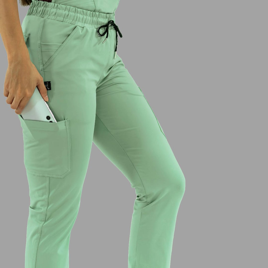 Women's Pants 930 Brook Green - Maroon Super Stretch, Scrubs 930
