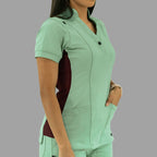 Women's Top 930 Brook Green/Maroon Super Stretch, Scrubs 930