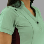 Women's Top 930 Brook Green/Maroon Super Stretch, Scrubs 930