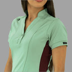 Women's Top 930 Brook Green/Maroon Super Stretch, Scrubs 930