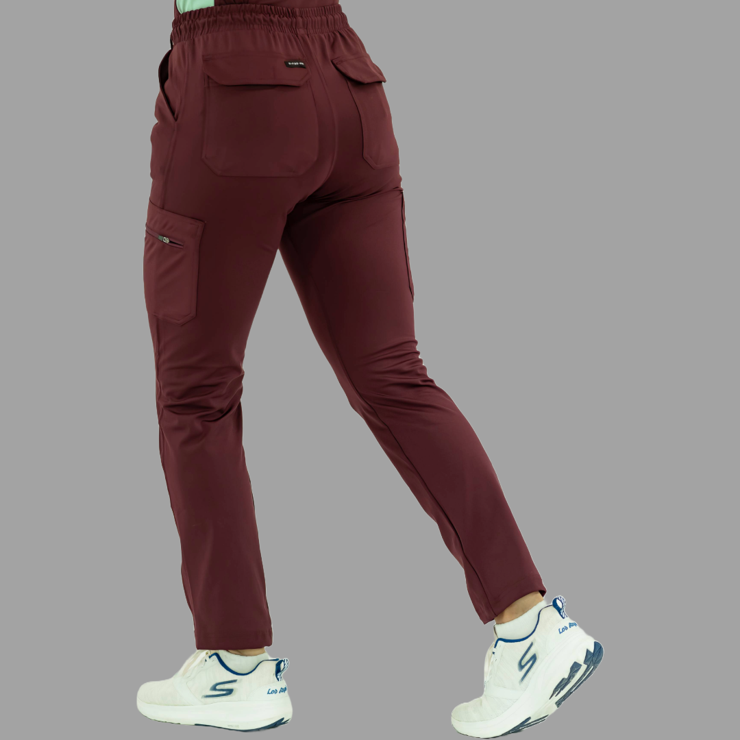 Women's Pants 930 Maroon Super Stretch, Scrubs 930
