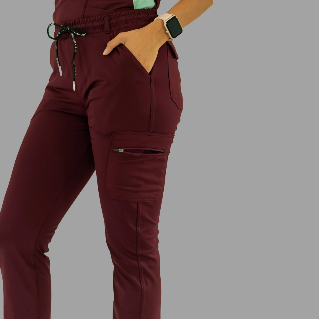 Women's Pants 930 Maroon Super Stretch, Scrubs 930