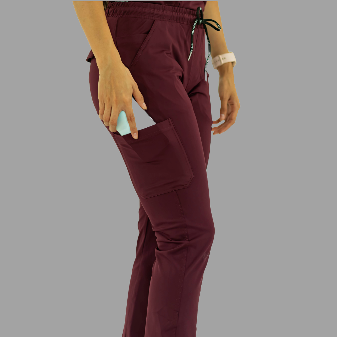 Women's Pants 930 Maroon Super Stretch, Scrubs 930