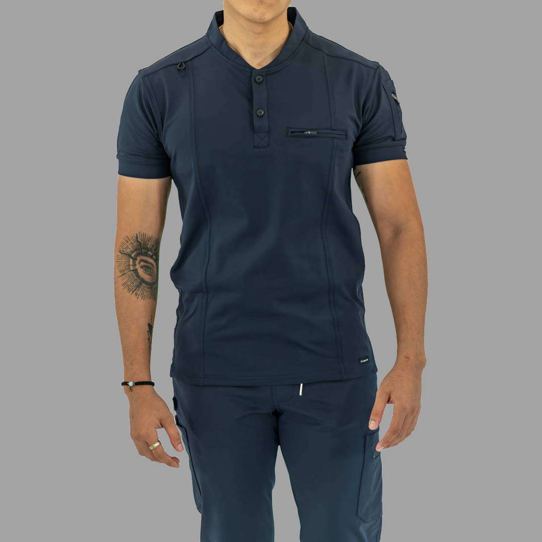 Men's Top 930 Navy Blue Super Stretch, Scrubs 930