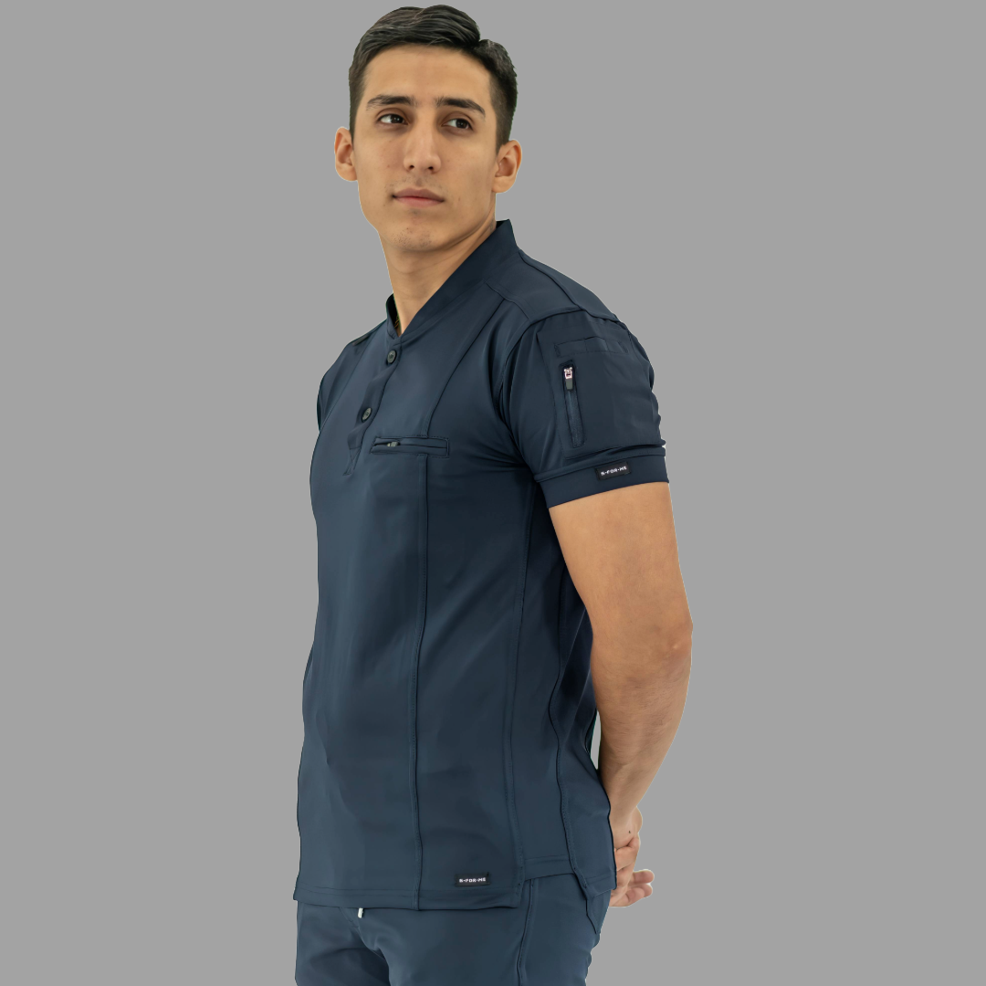 Men's Top 930 Navy Blue Super Stretch, Scrubs 930
