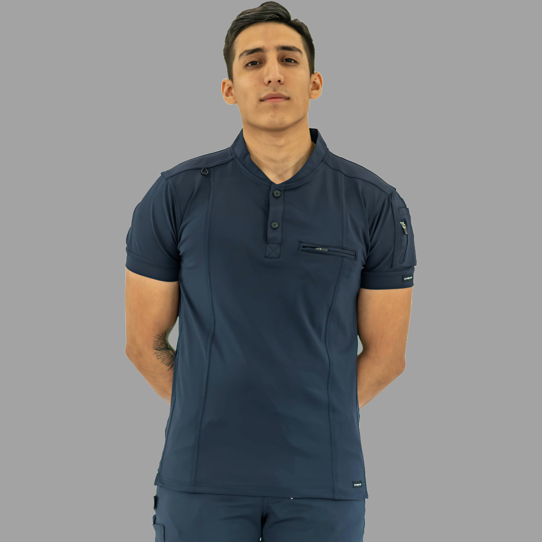 Men's Top 930 Navy Blue Super Stretch, Scrubs 930