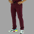 Men’s 930 maroon super stretch scrub pants with cargo pocket by S-FOR-ME