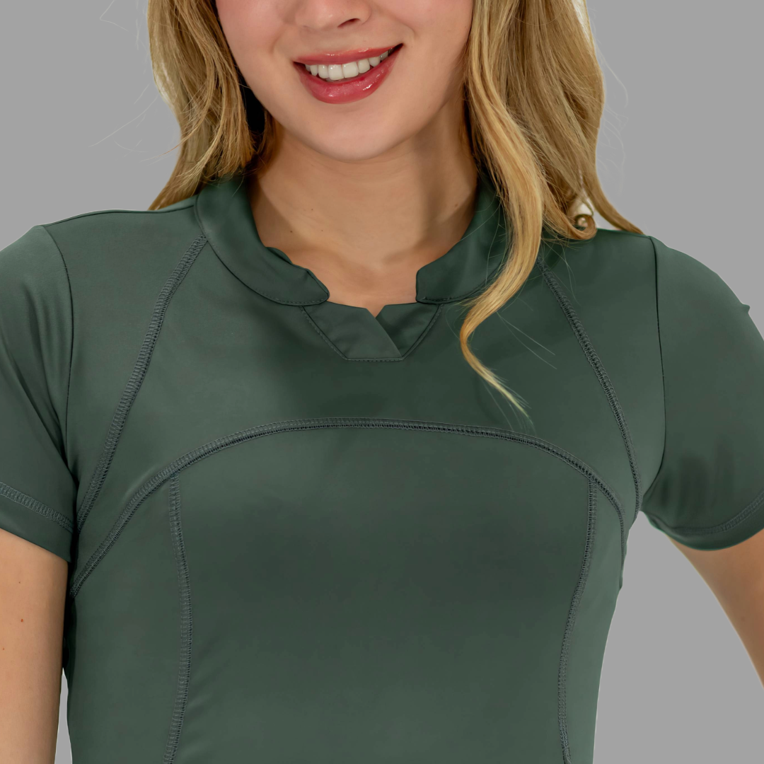 Women's Top 910 Jasper Green, Super Stretch Scrubs