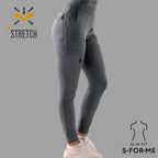 Women's Jogger Pants 901 Oxford Gray, Super Stretch Scrubs
