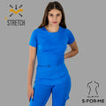 Women's Scrubs Top 901 Turquoise, Super Stretch Scrubs