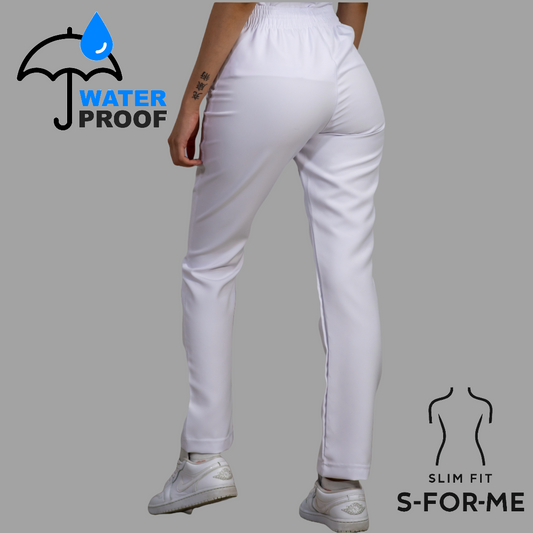 Women's Classic Pants Pure White Waterproof
