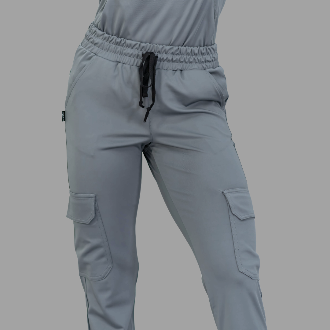 Women's Jogger Pants 910 Medium Gray, Super Stretch Scrubs