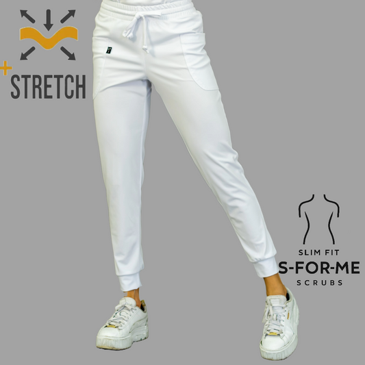 Women's Pants 902 White, Super Stretch Scrubs