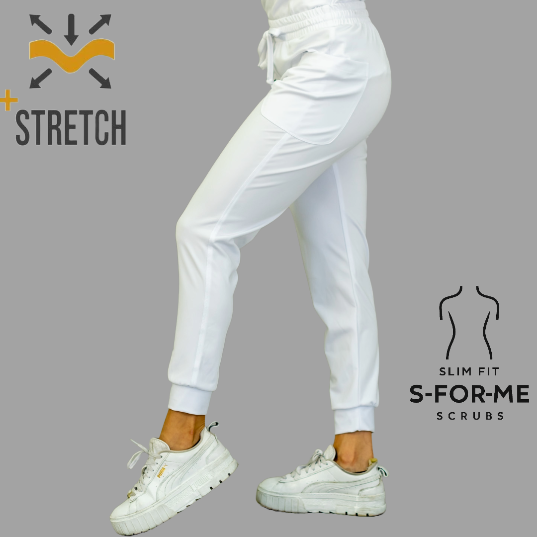 Women's Pants 902 White, Super Stretch Scrubs