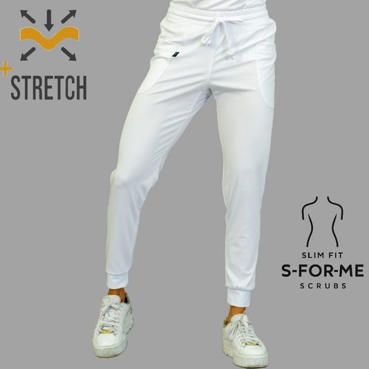 Women's Pants 902 White, Super Stretch Scrubs