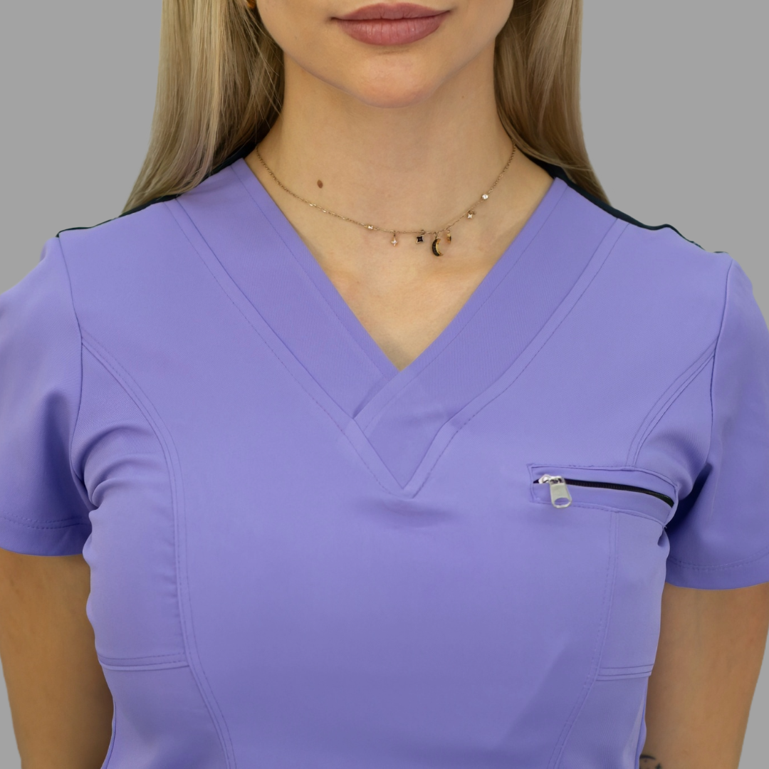 Women's Top 501 Lilac/Navy , Scrubs 501 lotus