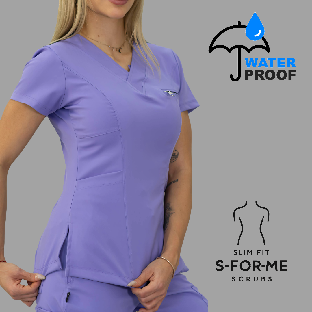 Women's Top 501 Lilac/Navy , Scrubs 501 lotus