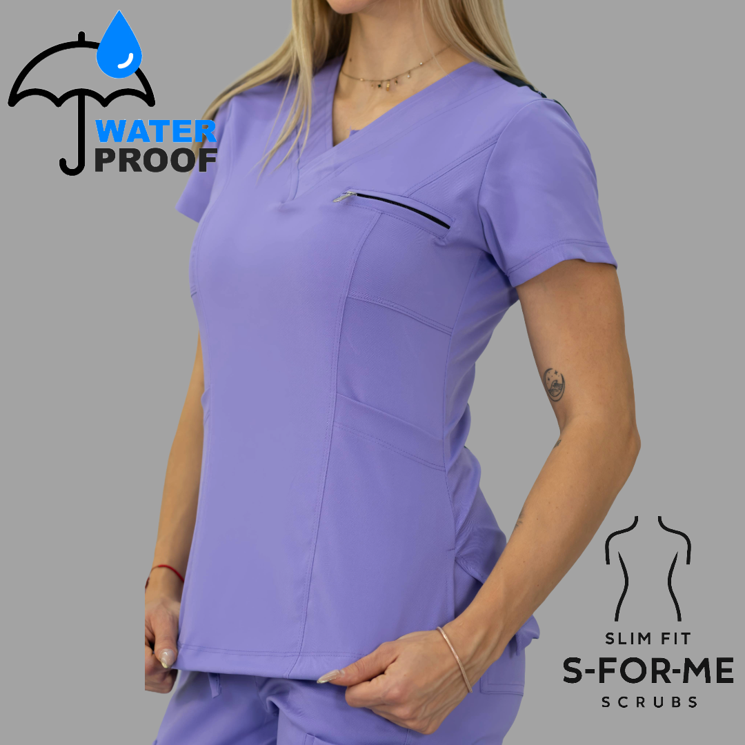 Women's Top 501 Lilac/Navy , Scrubs 501 lotus