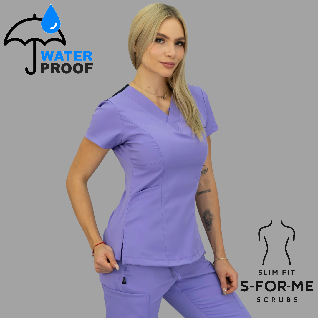 Women's Top 501 Lilac/Navy , Scrubs 501 lotus