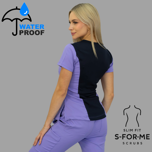 Women's Top 501 Lilac/Navy , Scrubs 501 lotus