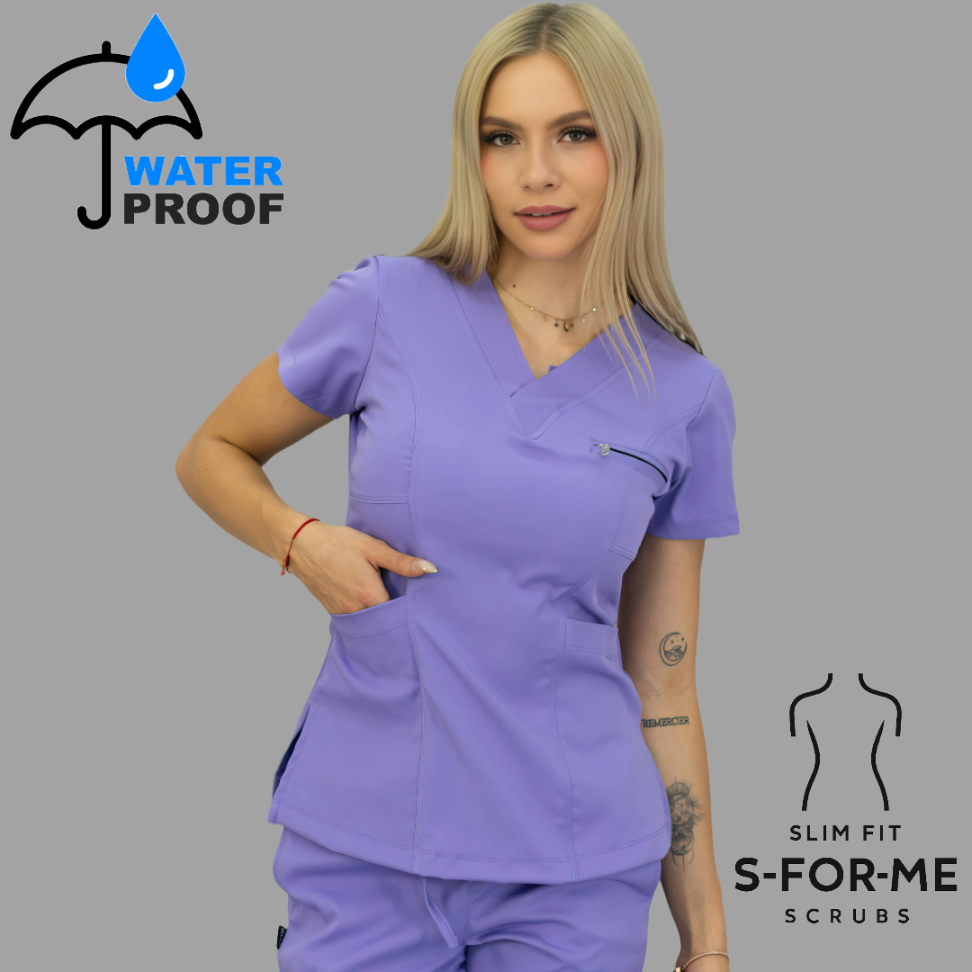 Women's Top 501 Lilac/Navy , Scrubs 501 lotus