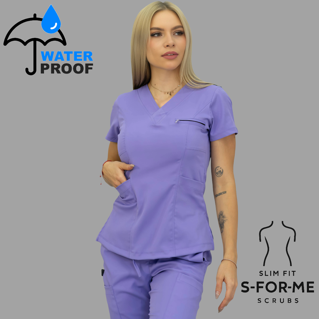 Women's Top 501 Lilac/Navy , Scrubs 501 lotus