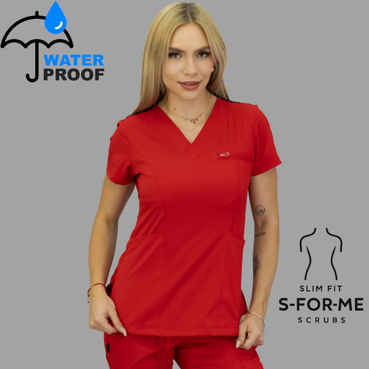 Women's Top 501 Red/Black , Scrubs 501 lotus