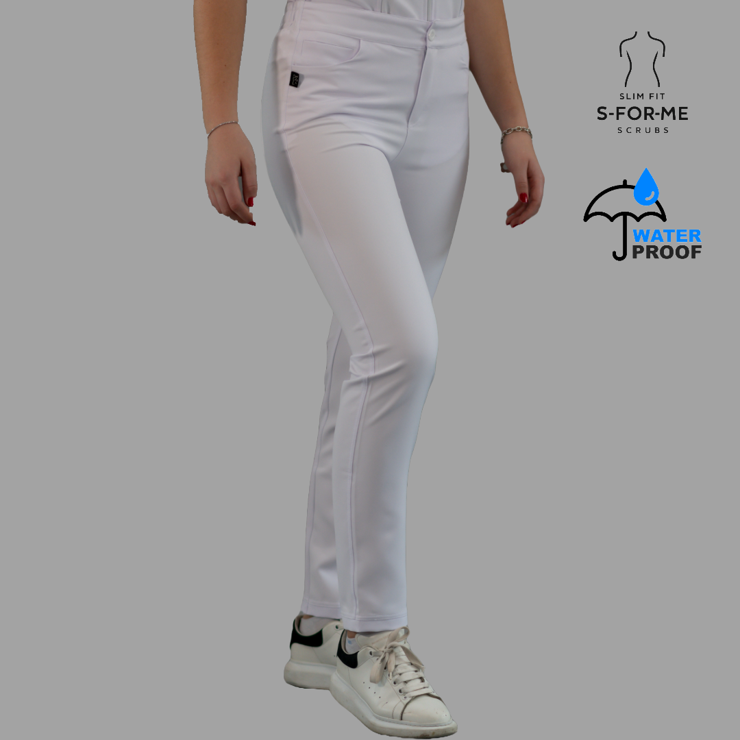 Women's Classic Pants Pure White Waterproof