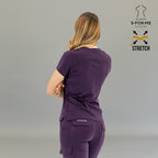 Women’s Top 905 Purple, Super Stretch Scrubs