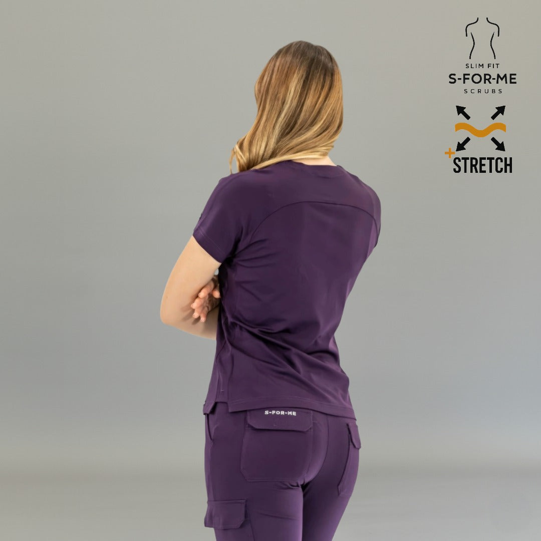 Women’s Top 905 Purple, Super Stretch Scrubs
