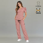 Women's Scrub Top 940 Dusty Rose Super Stretch — view 5 de 5
