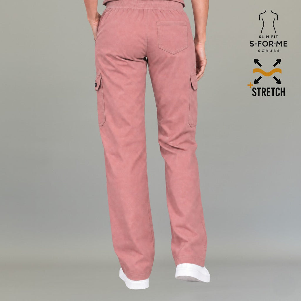 Women's Scrub Pants 940 Dusty Rose Super Stretch | Cargo — view 4 de 7