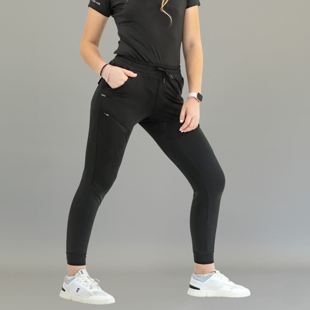 black scrubs