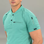 Men’s 901 scrub top in Brook Green, S-FOR-ME Scrubs